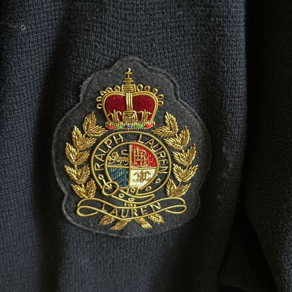 Lauren Ralph Lauren Navy Blazer with Crest size 2X EUC - Picture 3 of 6